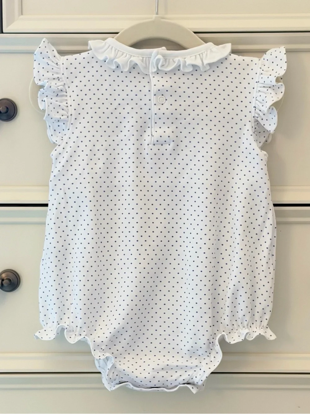 VGUC Hug Me First Pima Cotton Smocked Patriotic Bubble Size 9-12 Months